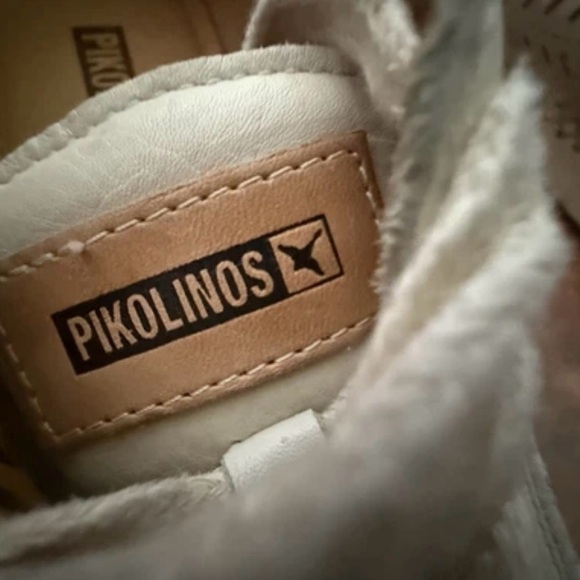 PIKOLINOS Women's Mesina Lace up Nata Cream Lather Shoes Size 7.5-8/38 - Picture 3 of 16